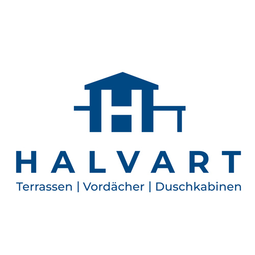 Logo HALVART Terrassen, Vordächer, Duschkabinen